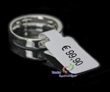 100 Etiketten Preisetiketten für Ringe selbstklebend Ring-Etiketten,0,047€/Stk